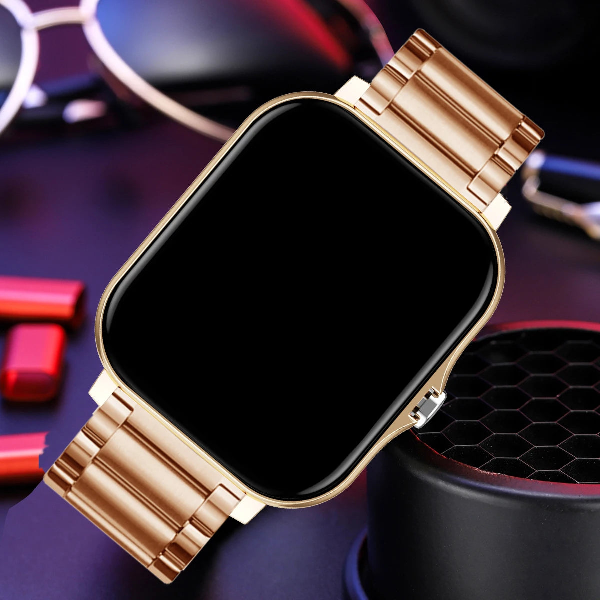 Reloj inteligente impermeable de 1.83'' con respuesta a mensajes, llamadas, monitoreo del sueño, podómetro deportivo y alertas de información para iPhone y Android