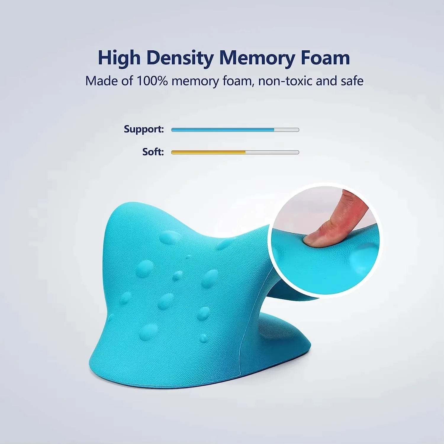 Random color Neck Stretcher Shoulder Cervical Chiropractic Traction Device Head Back Body Massager Massage Pillow