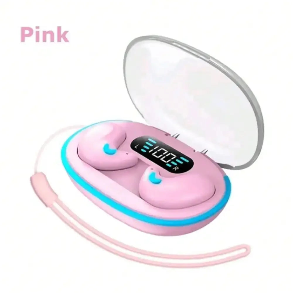 X55Pro Sleeping Bluetooth Earbuds Wireless Bluetooth Earphones Waterproof Hi-Fi Stereo Earpods with Mic apply to smartphones