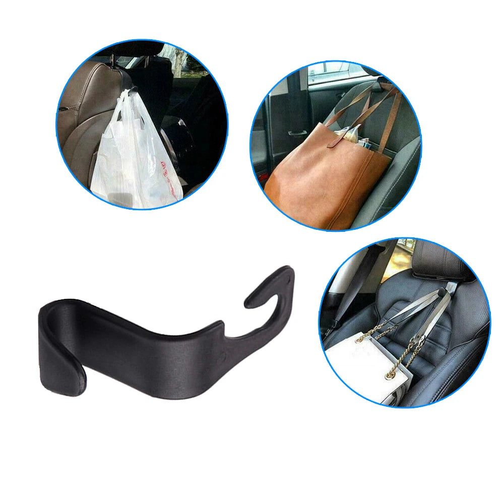 Gancho para reposacabezas de asiento de coche 4/2/1 piezas para organizador de asiento trasero de coche, colgador de almacenamiento para bolsos, carteras, ropa, abrigos