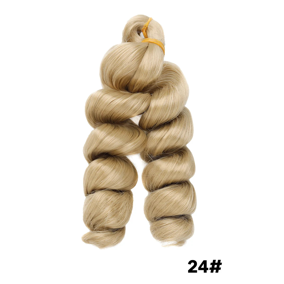 Synthetic Hair Extensions for Boho Braids & Twists French Curl Crochet Braiding wig Ginger Brown Loose Wave Spiral Curl Braiding