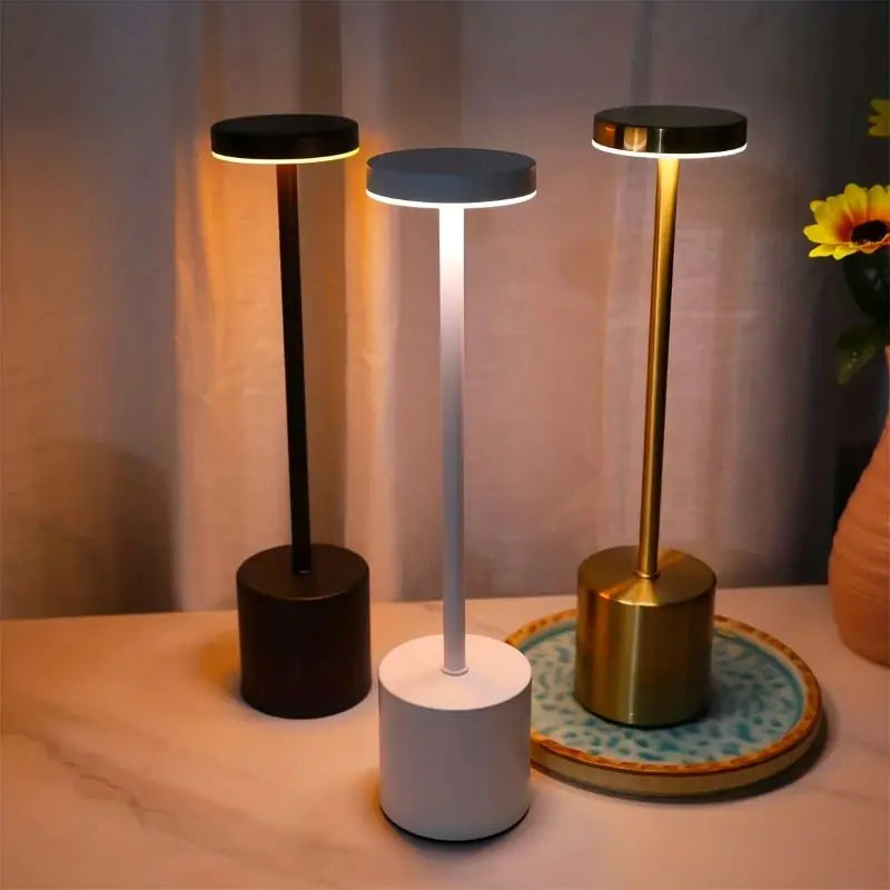 Office Decorative Lamp with Metal Brushed Texture USB Convenient Desk Lamp Suitable for Bedrooms Dining Rooms Living Rooms