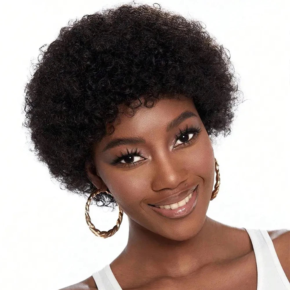 Peluca Pixie Rizada Afro