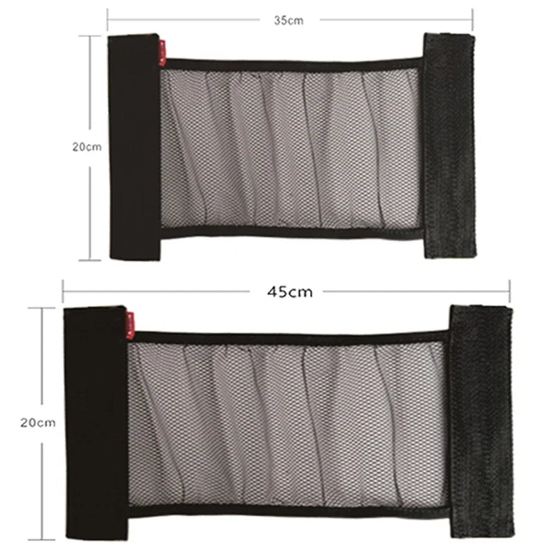 Correas elásticas de malla para coche, correas fijas para maletero, organizador interior de coche, red de fijación para asiento trasero, bolsa, extintor, artículos de coche, correa de fijación para almacenamiento
