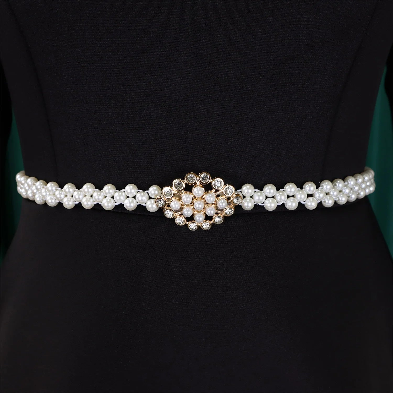 Luxury Dresses for Woman O Neck Full Sleeve Belt Waisted High Waisted Pleated A Line Ankle Length Elegant Female Birthday Gowns