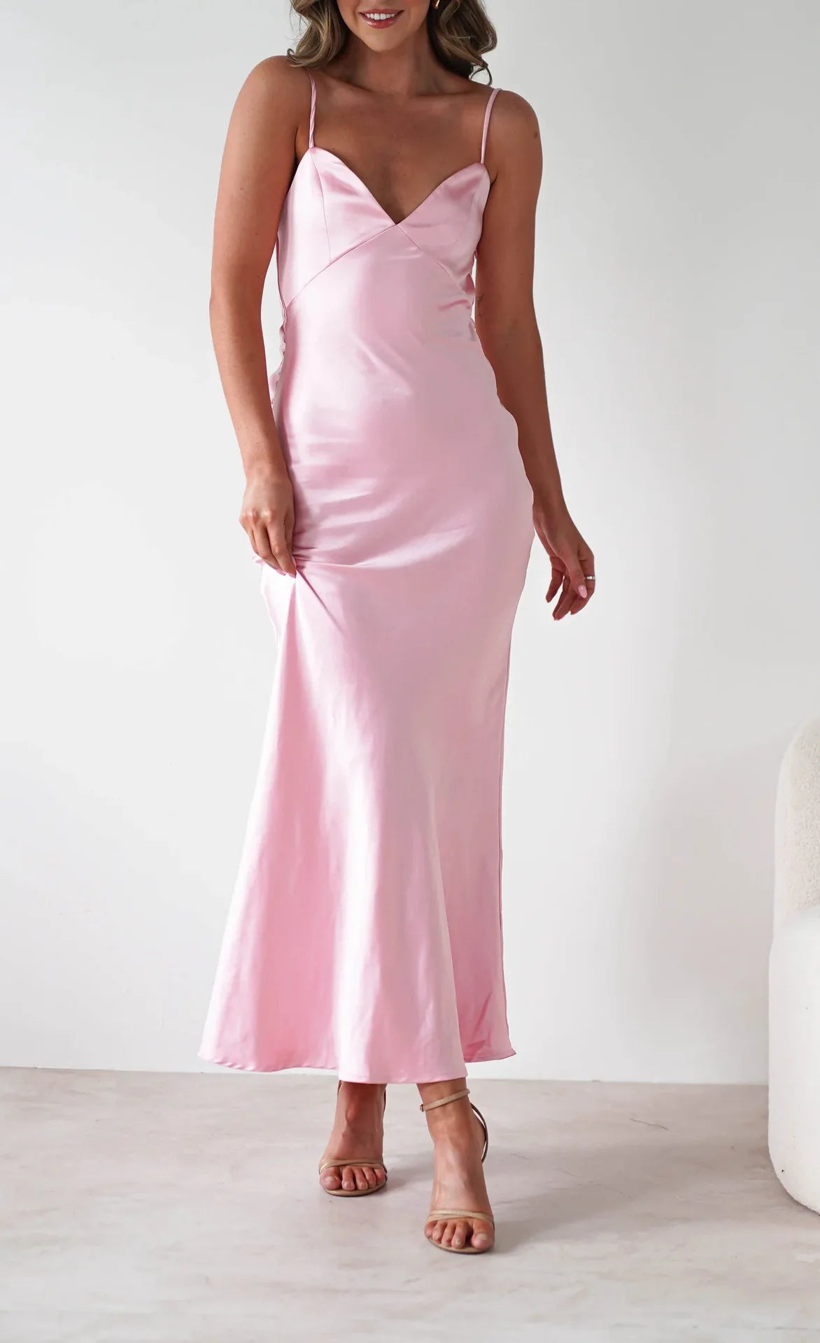 New Dresses  Woman Fashion Summer Women's Clothing Sexy Halter Satin Fashion Strappy Skirts