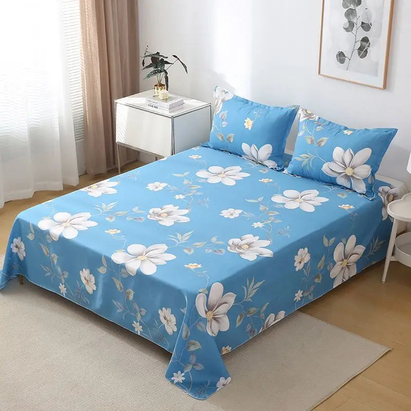 ‌Juego de sábanas bohemio - Algodón estilo mediterráneo de 400 hilos con tinte resistente a la decoloración para artículos esenciales de dormitorio