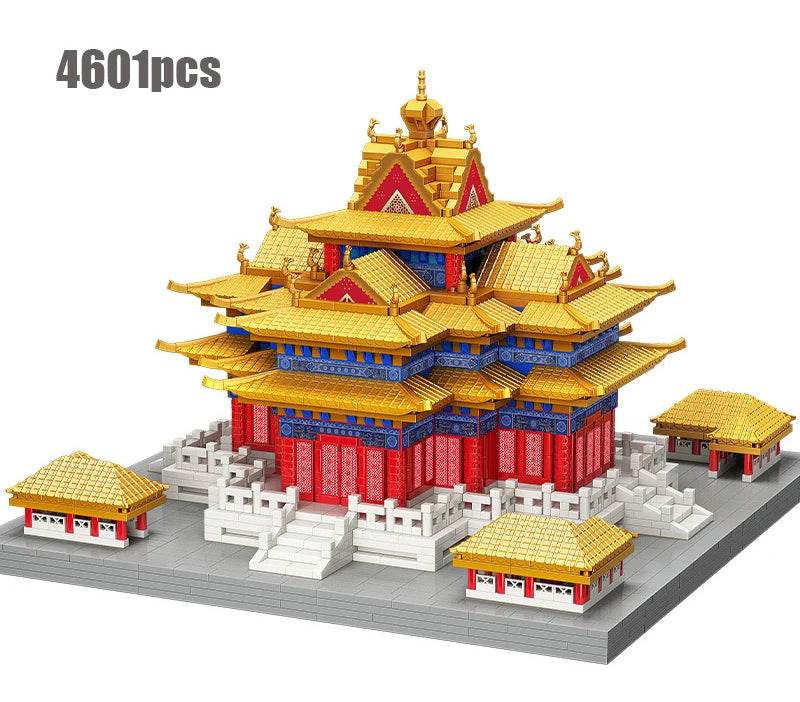 World Famous Architecture Diamond Building Blocks Toy Taj Mahal Vassili Church London Bridge Micro Size Bricks Construction Toys