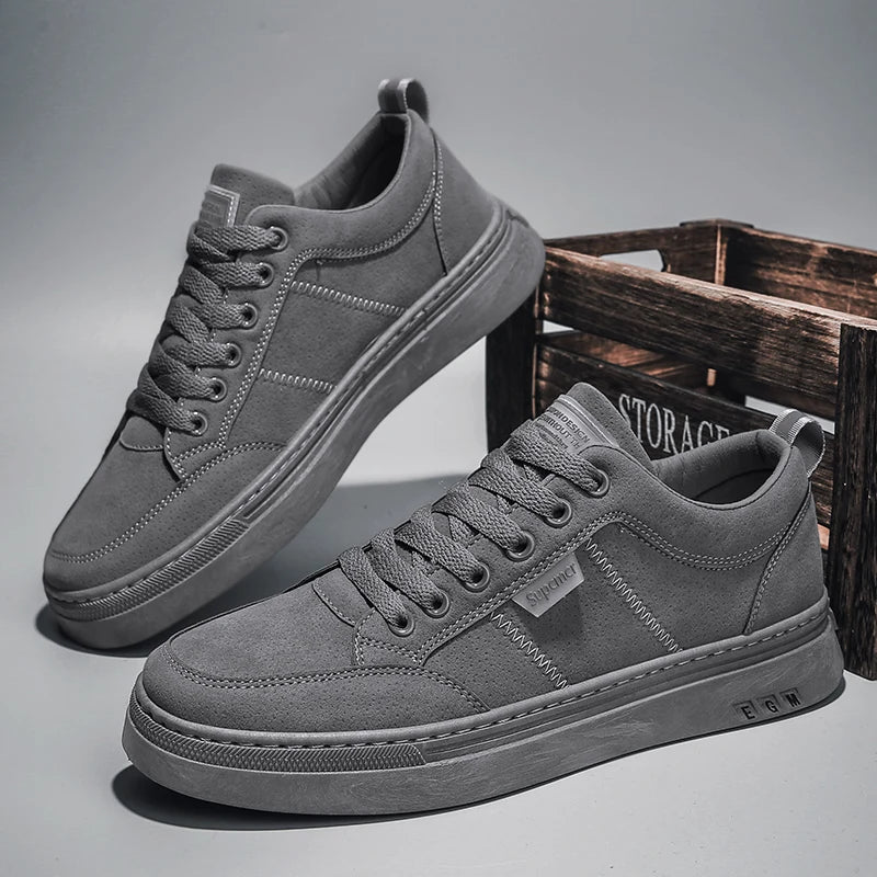 Men's Shoes New Spring Work Safety Shoes, Anti-slip, Wear-resistant, Versatile Casual Sports Work Shoes, Men's Board Shoes