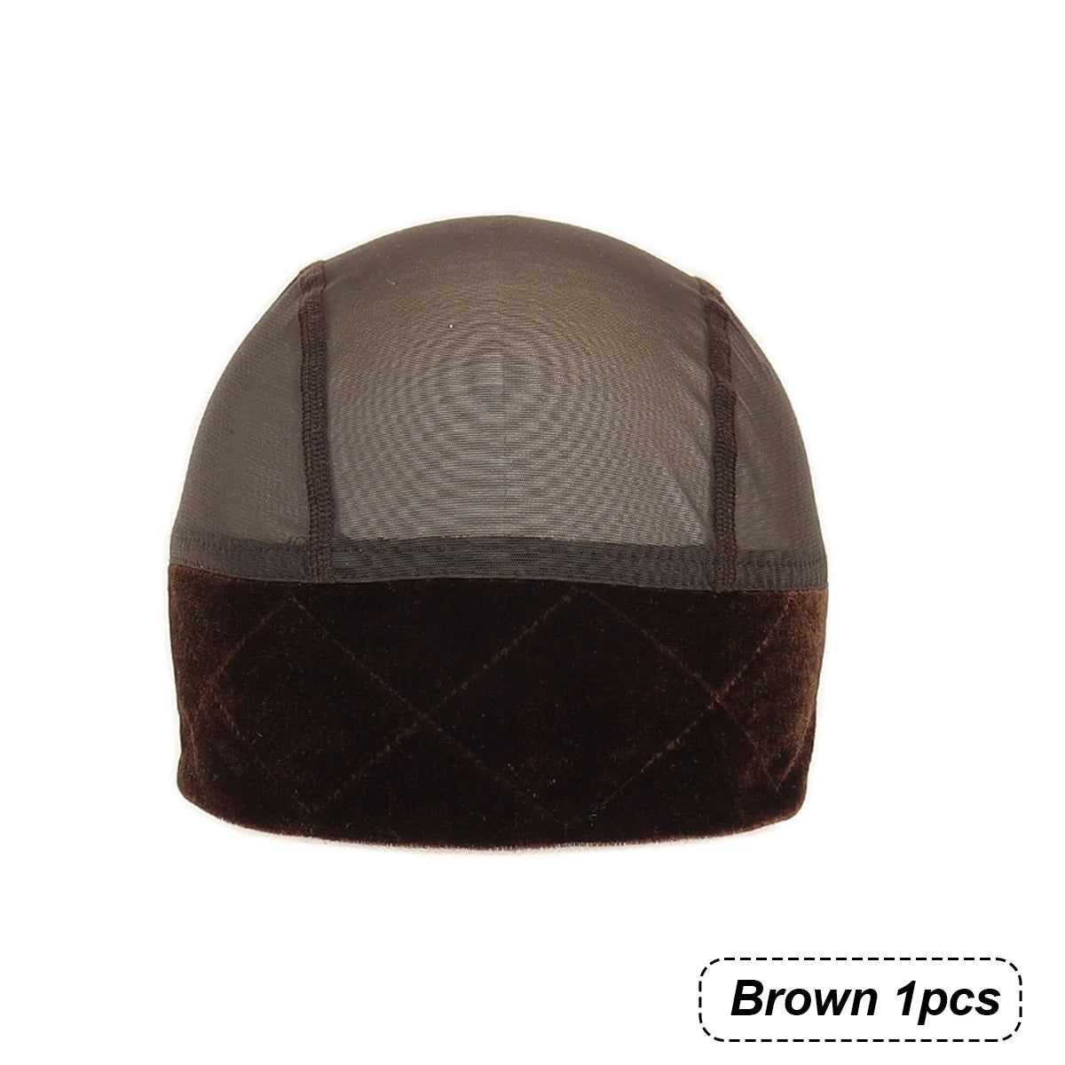 Gorro con agarre negro para pelucas, 1 unidad, banda de agarre de terciopelo ajustable con gorro para mujer, gorros cómodos y ventilados para pelucas