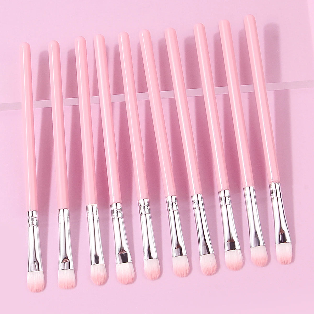 10 pink eye detail brush multifunctional makeup brush set eye shadow brush eyebrow brush professional eye makeup tool