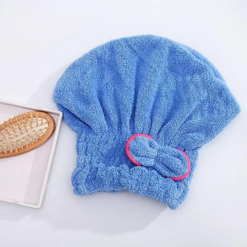 Hurtigtørkende hårhette for kvinner – dusjhette i mikrofiber. Perfekt for spa- og baderomstilbehør, praktisk badeutstyr