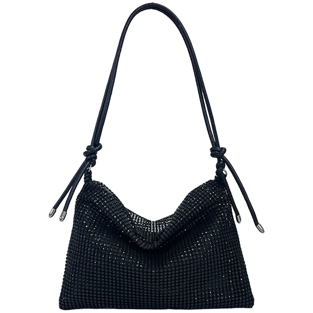 Bolso Bandolera Brillante para Mujer, Elegante Bolso de Hombro con Brillantina, Bolso de Mano con Cadena a la Moda, Bolso Tote para Damas, Chic Clutch de Noche para Bodas