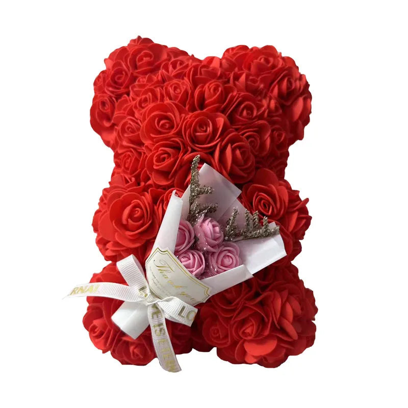 Oso de Rosas con Caja de Regalo