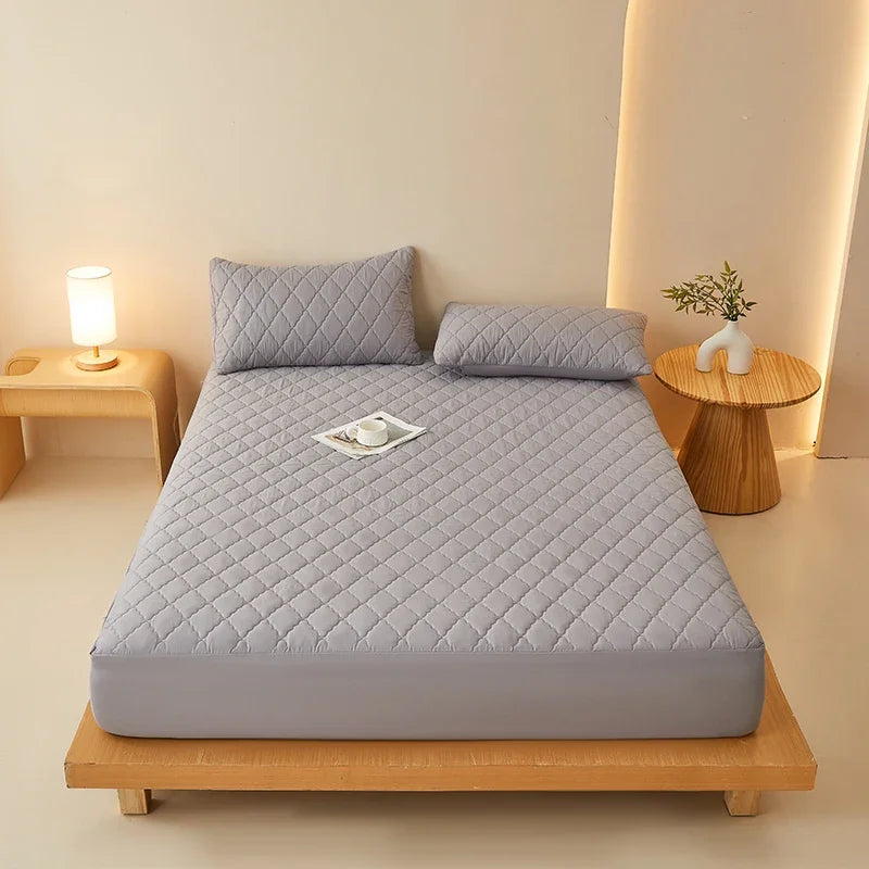 Waterproof Mattress Protector Embossed Bed Mattress Cover Soft Breathable Fitted Mattress Pad Cover 120/150/180/220x200 Washable