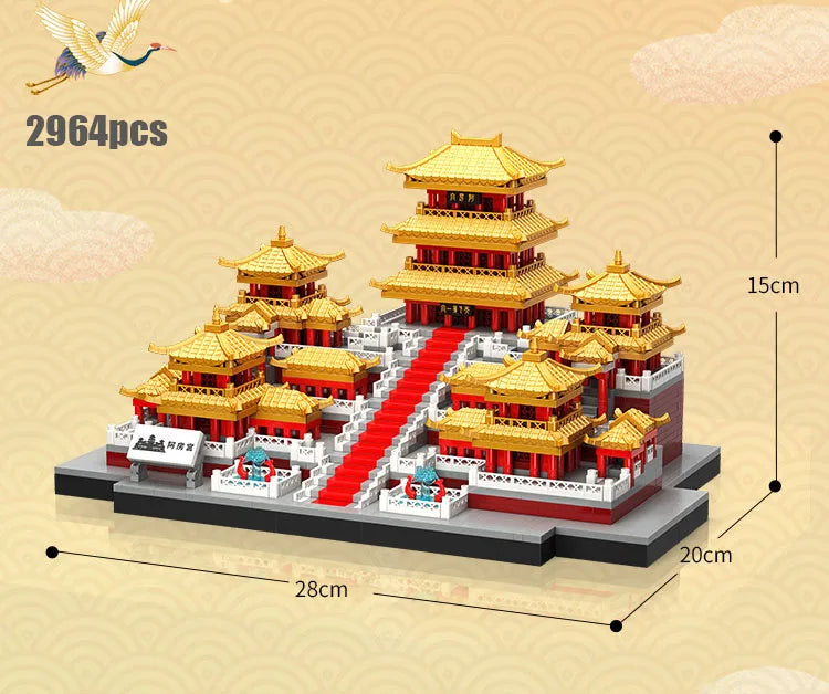 World Famous Architecture Diamond Building Blocks Toy Taj Mahal Vassili Church London Bridge Micro Size Bricks Construction Toys