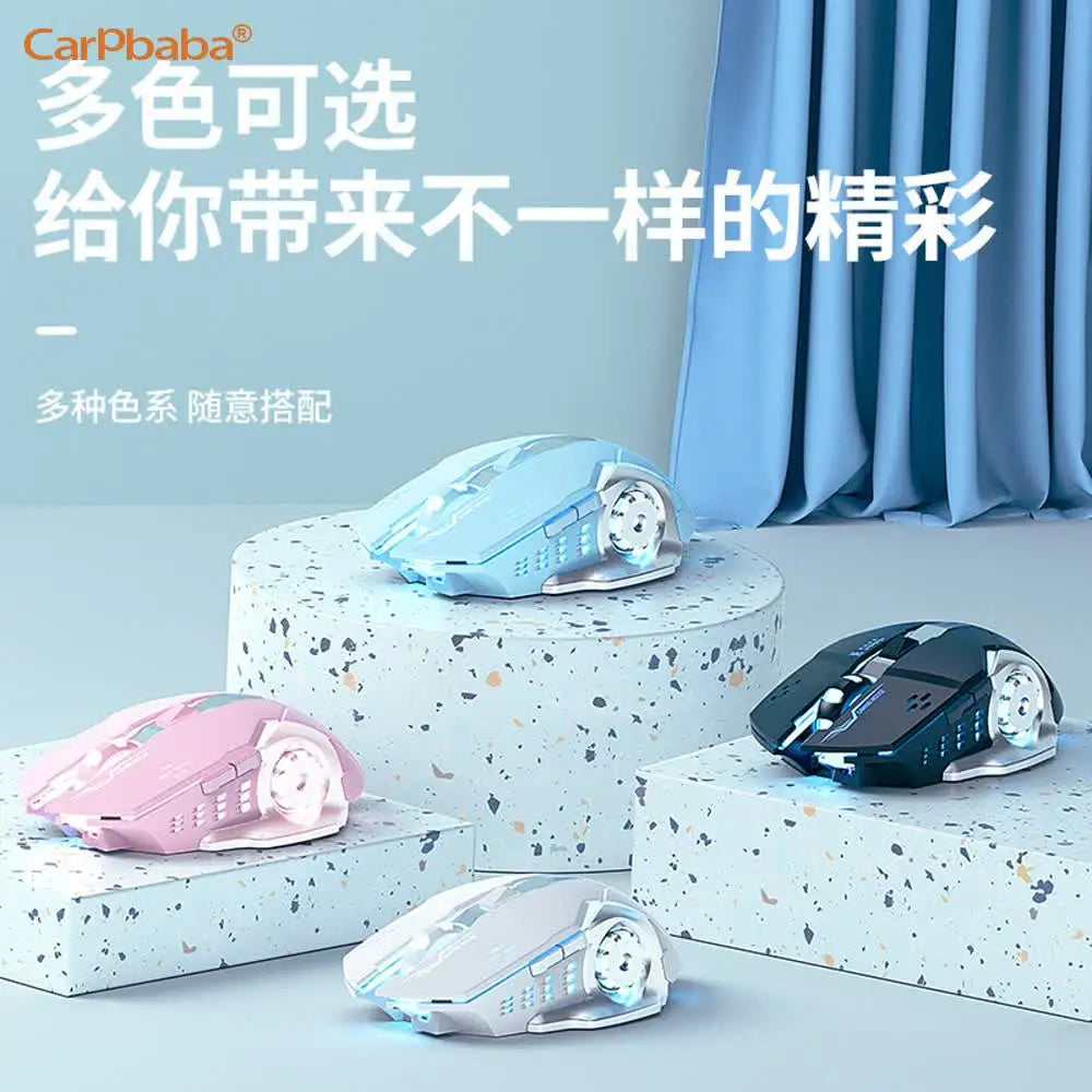 Souris de jeu filaire Carpbaba G3 silencieuse rose mécanique e-sport pour fille, design élégant, portable, pour MacBook, ordinateur portable et PC gamer