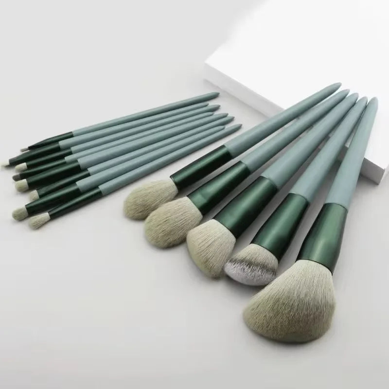 Wholesale 13PCS Makeup Brushes Set Eye Shadow Foundation Women Cosmetic Brush Eyeshadow Blush Beauty Soft Make Up Tools Bag