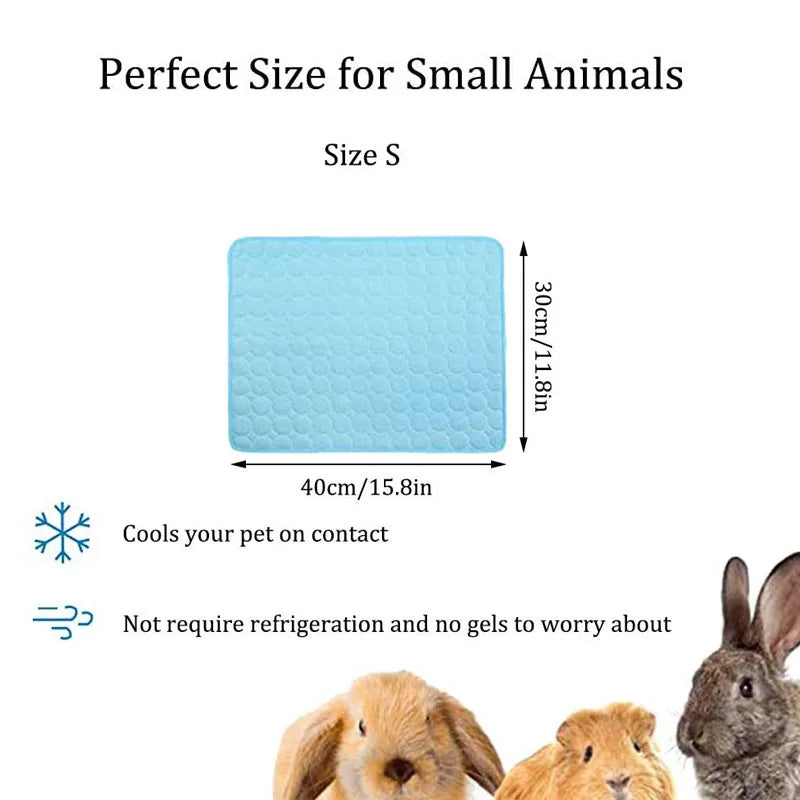 Forros de jaula para conejillos de indias, colchoneta refrescante de verano para animales pequeños, almohadilla transpirable para jaula de hámster, conejo, chinchilla, erizos, artículo para mascotas