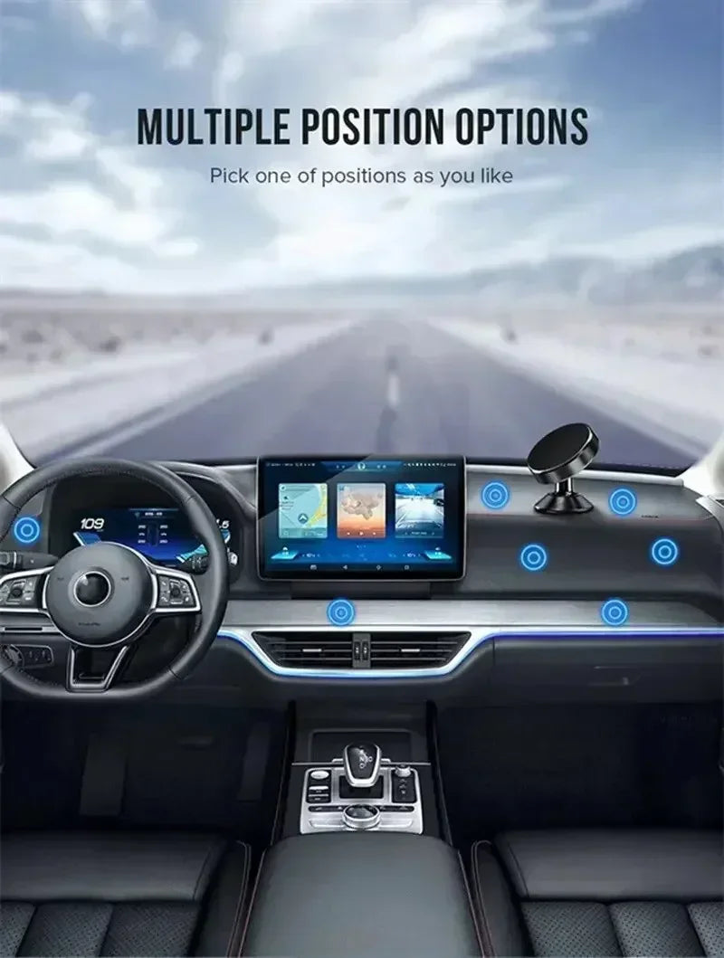 Support magnétique de téléphone portable pour voiture, support de tableau de bord pour smartphone, GPS, pour iPhone, Xiaomi, Samsung, LG