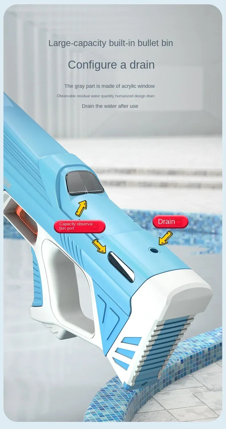 Electric Water Gun Toys Bursts Children's High-pressure Strong Charging Energy Water Automatic Water Spray Children's Toy Guns