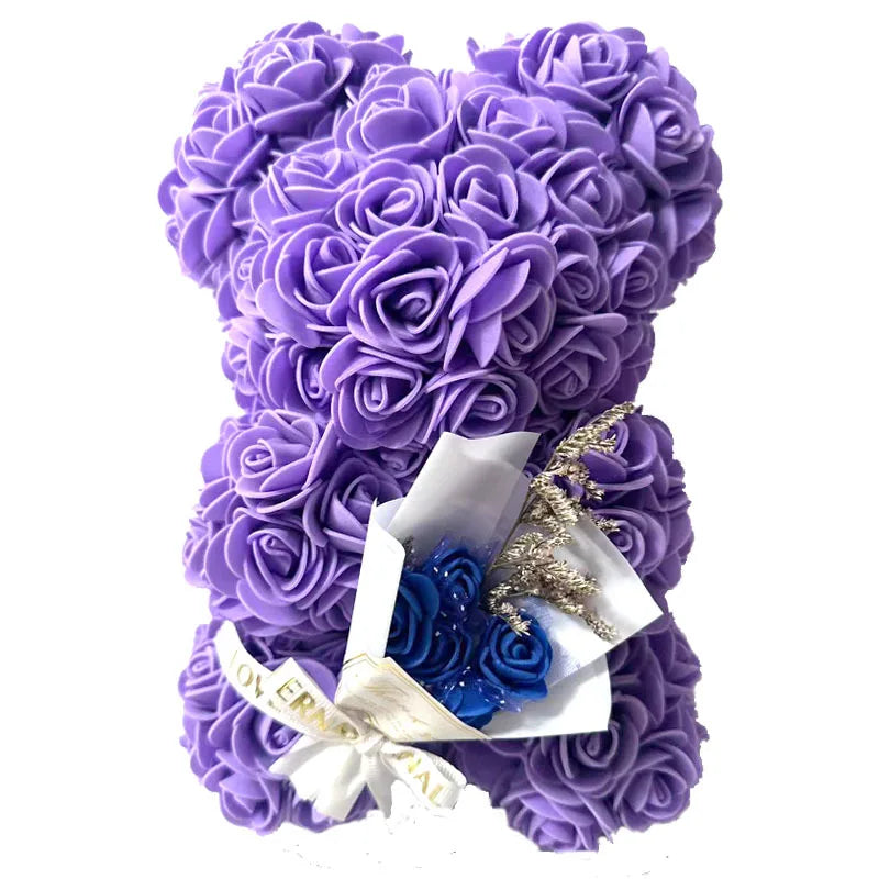 Oso de Rosas con Caja de Regalo
