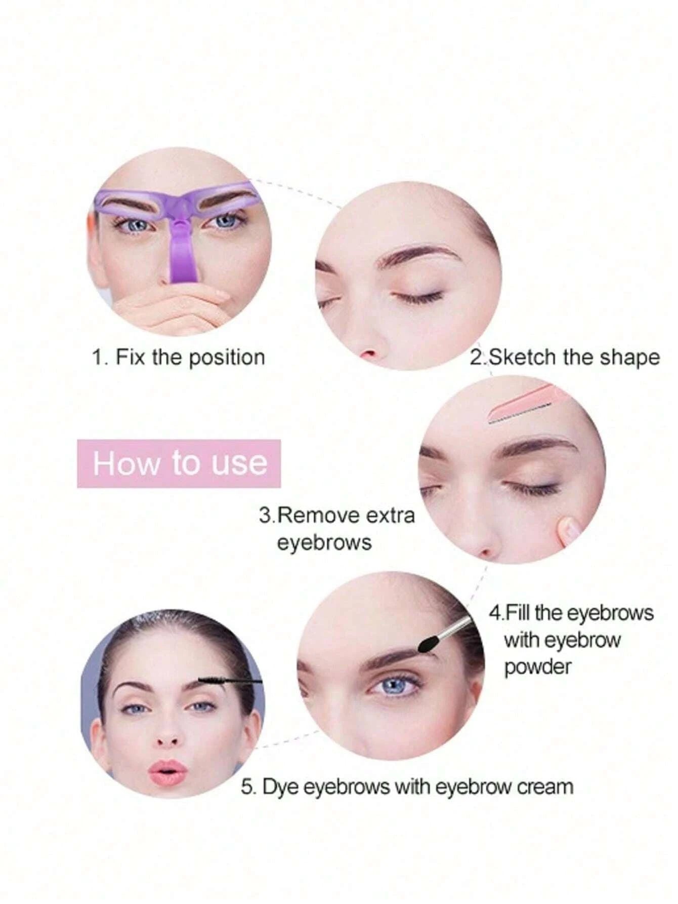 Eyebrow Shaping Stencils (8pcs)