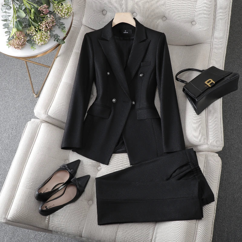 Women's Professional Suit Pantsuits, Highest Temperament to Make You Unique, Autumn and Winter Fashion, New