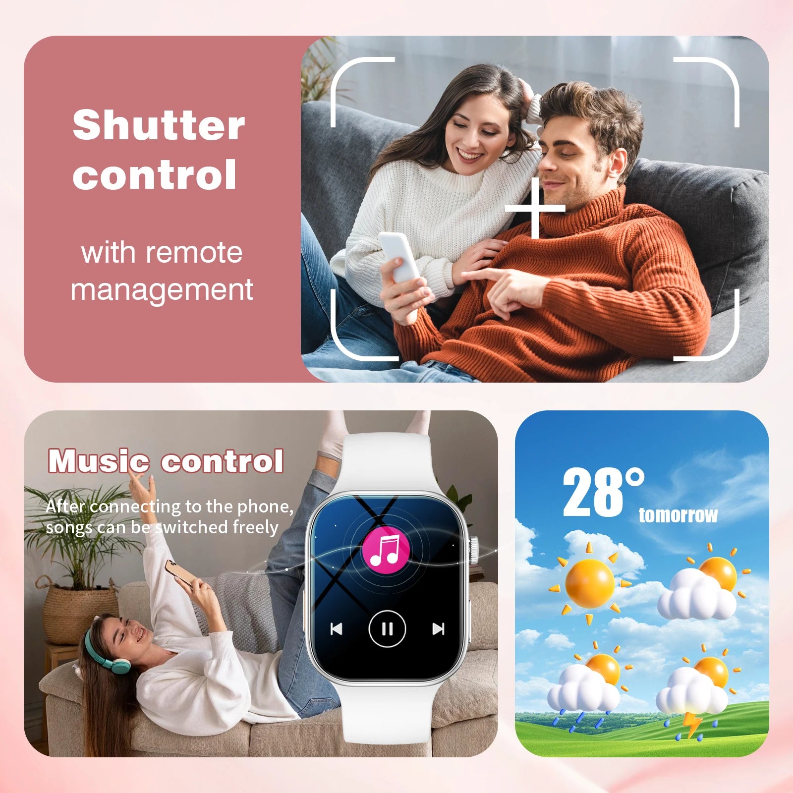 Montre connectée 2,01 pouces