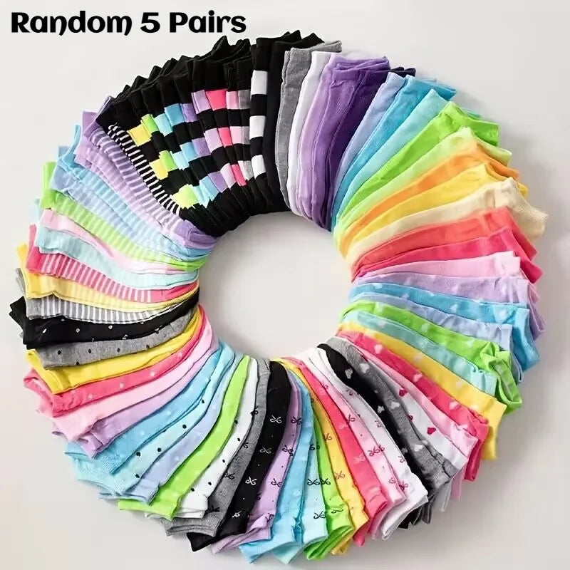 Chaussettes à motifs de dessins animés (5 paires)