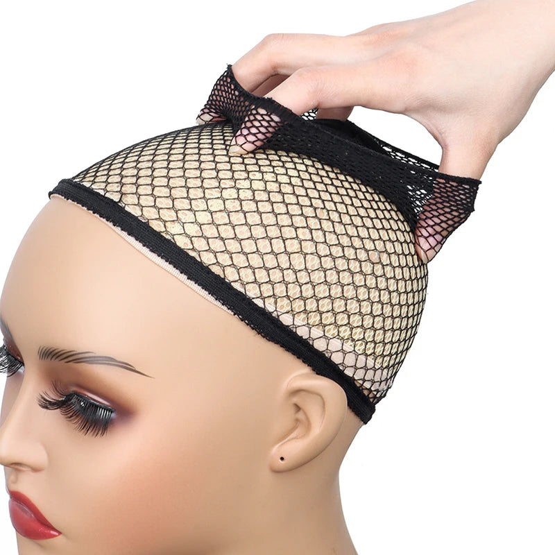 Hairnets good Quality Mesh Weaving Black Wig Hair Net Making Caps Weaving Wig Cap Hair Nets wig caps for making wigs