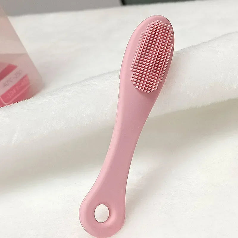 Cepillo de limpieza facial de silicona con forma de dedo, limpiador facial, limpiador de poros, exfoliante, cepillo de lavado facial, herramienta para el cuidado de la piel de la mujer