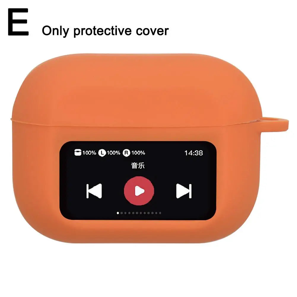 Funda para auriculares A9 Pro Funda para auriculares para Airpods Cubierta protectora Anticaídas Antigolpes Antipolvo Funda de silicona transparente