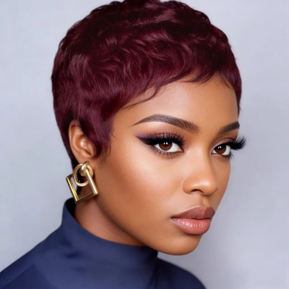 Straight Pixie Human Hair Wig