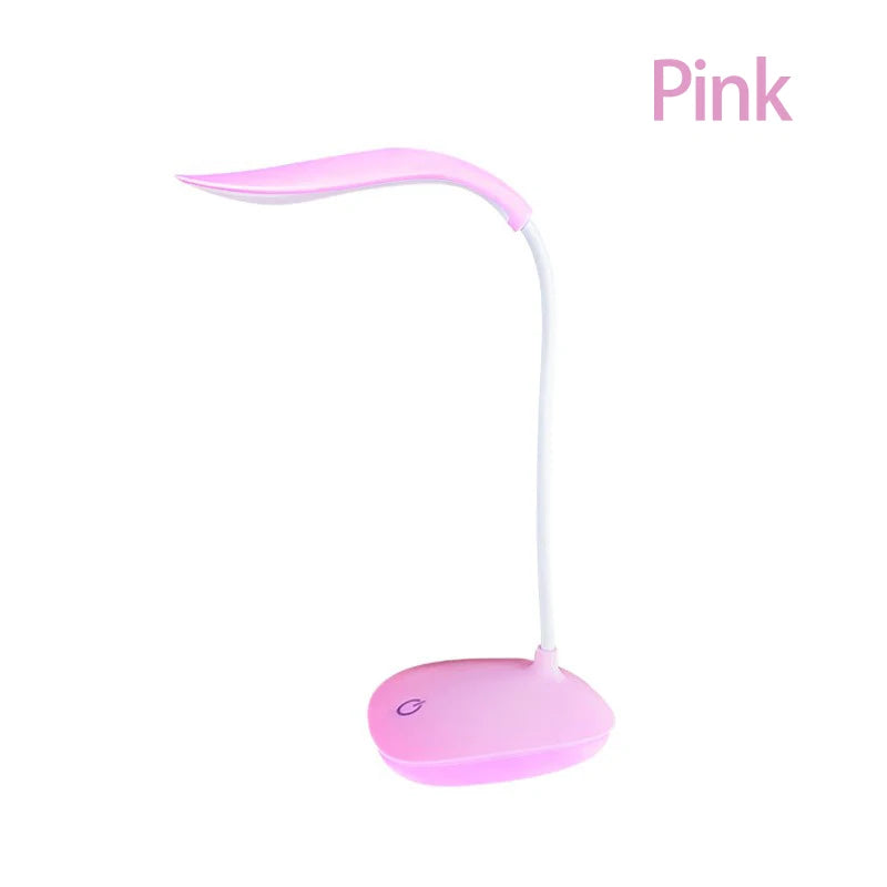 Lámpara de Escritorio LED de Lectura, Lámpara de Escritorio Portátil, Luz de Mesa con Carga USB, Atenuación Táctil, Protección Ocular para Estudiar, Iluminación para Habitación u Oficina