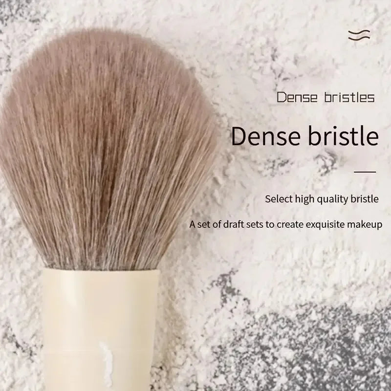 10 brochas de maquillaje, fáciles de usar para base, rubor, sombras de ojos, cejas, contorno de labios, rostro. Herramientas de belleza.