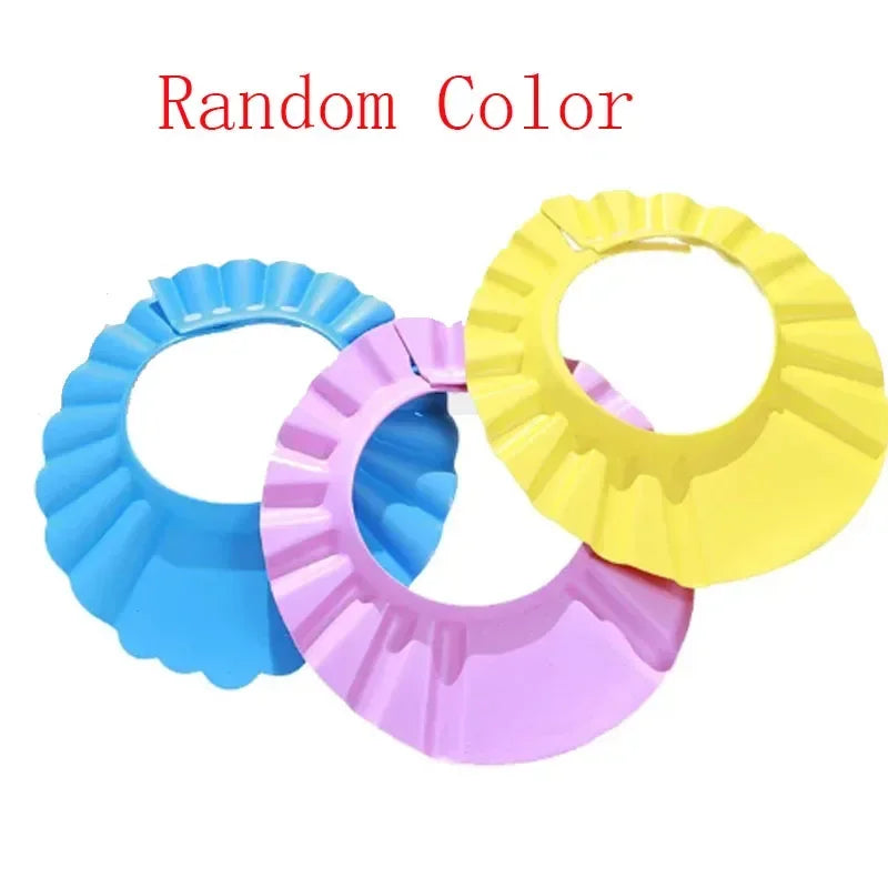 Lindo Gorro de Ducha de Oso Ajustable para Bebé, Orejas y Ojos Protegidos, Gorro Protector de Baño para Bebé, Suave Gorro para Lavar el Pelo del Bebé