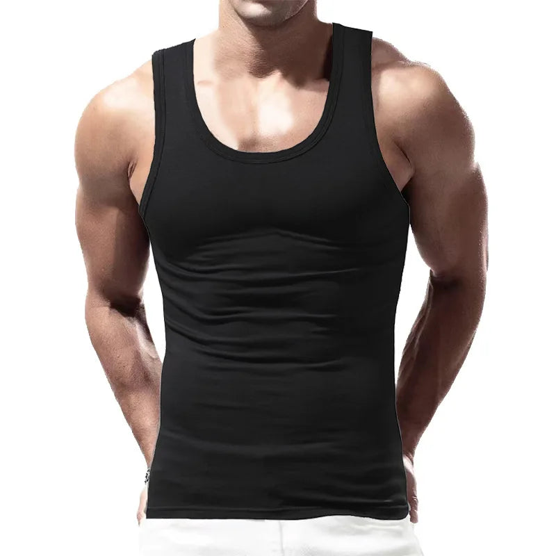 New Vest Fashionable Summer Trend Simple Hot Selling Comfortable Sports and Leisure Base Sleeveless Vest for Men