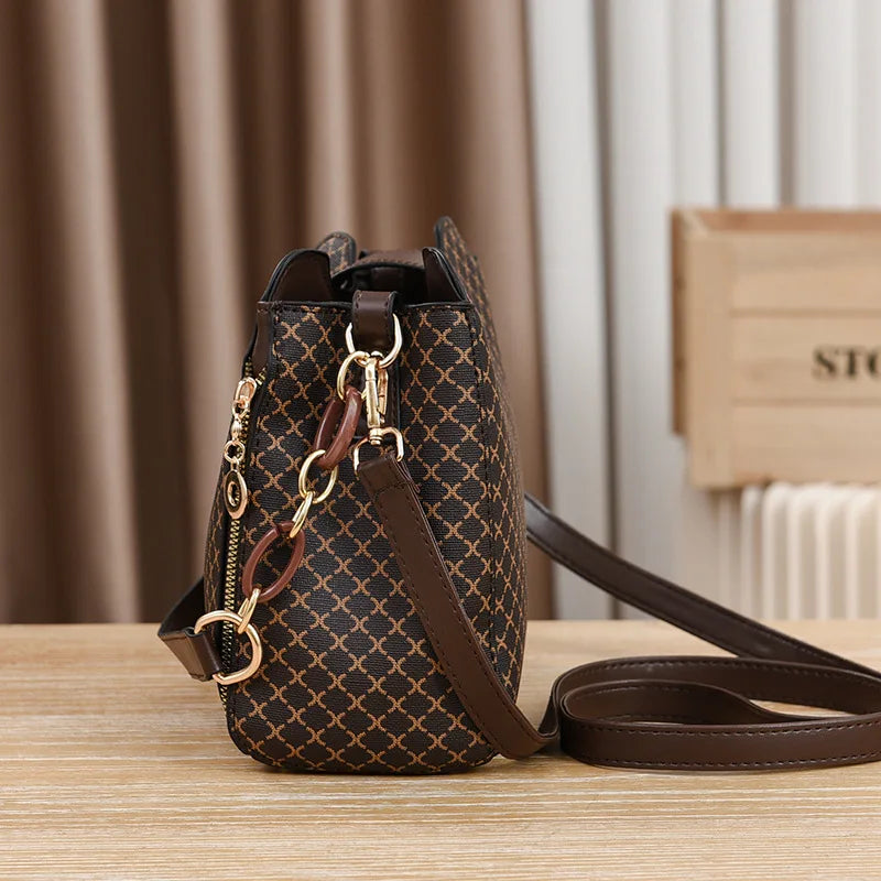 New women shoulder Bag luxury designer handbag women Handbags leather Printed monogram single shoulder straddle bag