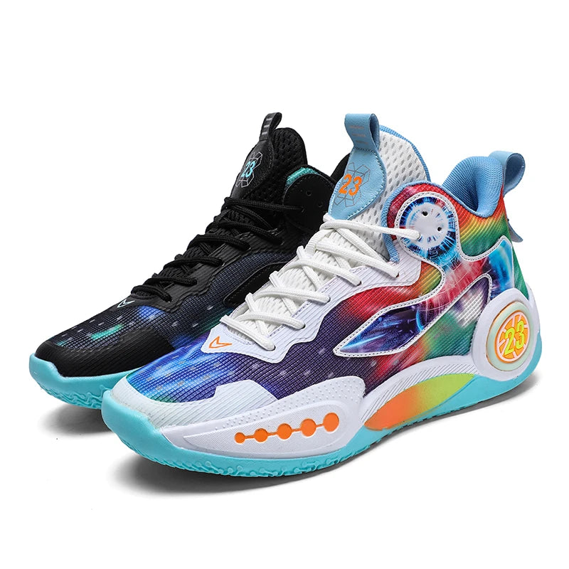 Professional basketball shoes men new junior high school students youth breathable sports shoes anti-slip wear