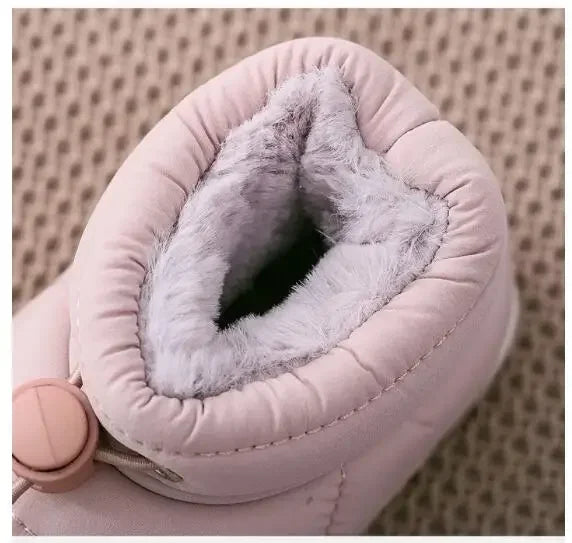 Kids Children Boys Girls Winter Slippers Non-slip Snow Boots Home Indoors Shoes Warm Child Baby Bedroom Shoes Slippers