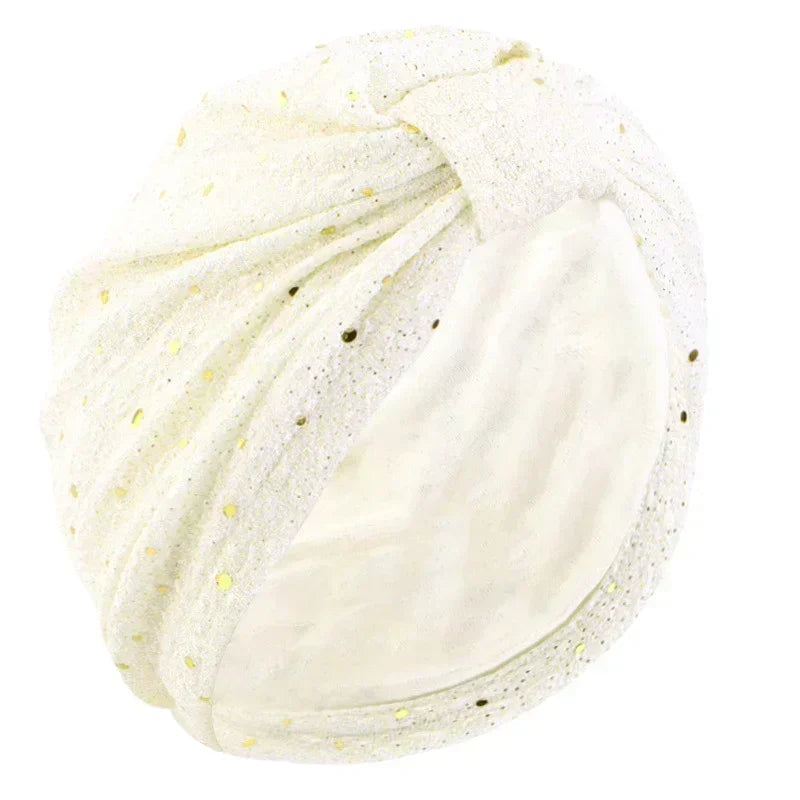 Women’s Sequin Knotted Turban – Elegant, Comfortable & Perfect for Any Occasion