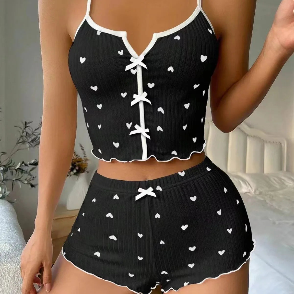 Women's Pajamas Set Pyjamas Femmes Sexy’ Pijama Pajama Set Woman Pyjama Short Femme Summer Sets Sleepwear Shorts Clothes Sleep