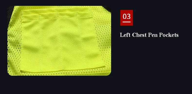 Workwear Vest With Customize Logo For Men Hi Vis Vest Jacket  Workwear Custom With Logo And Text