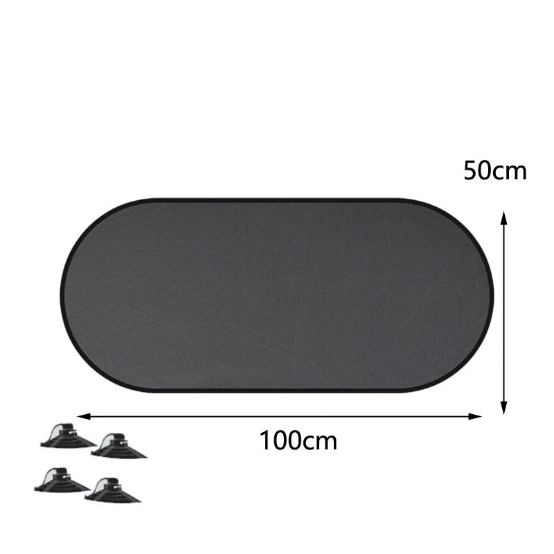 Lot de 1 à 5 pare-soleil pour vitres latérales de voiture, pare-soleil pour vitres avant et arrière, protection UV d'été à ventouse