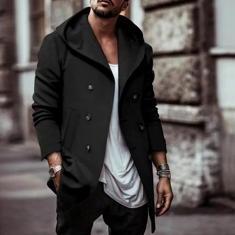 Men Fashion Jacket Male Spring Autumn Windbreaker Bomber Jacket Coats  Hooded Sweatshirt Outwear Jackets Mens Casual Tops