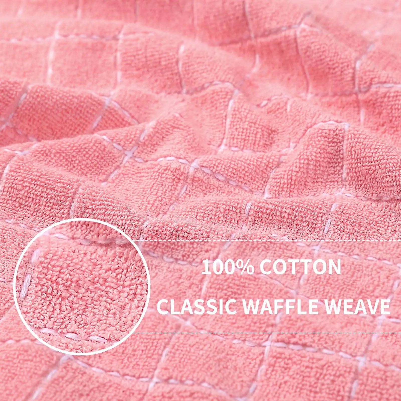 Torchons de cuisine en coton gaufré