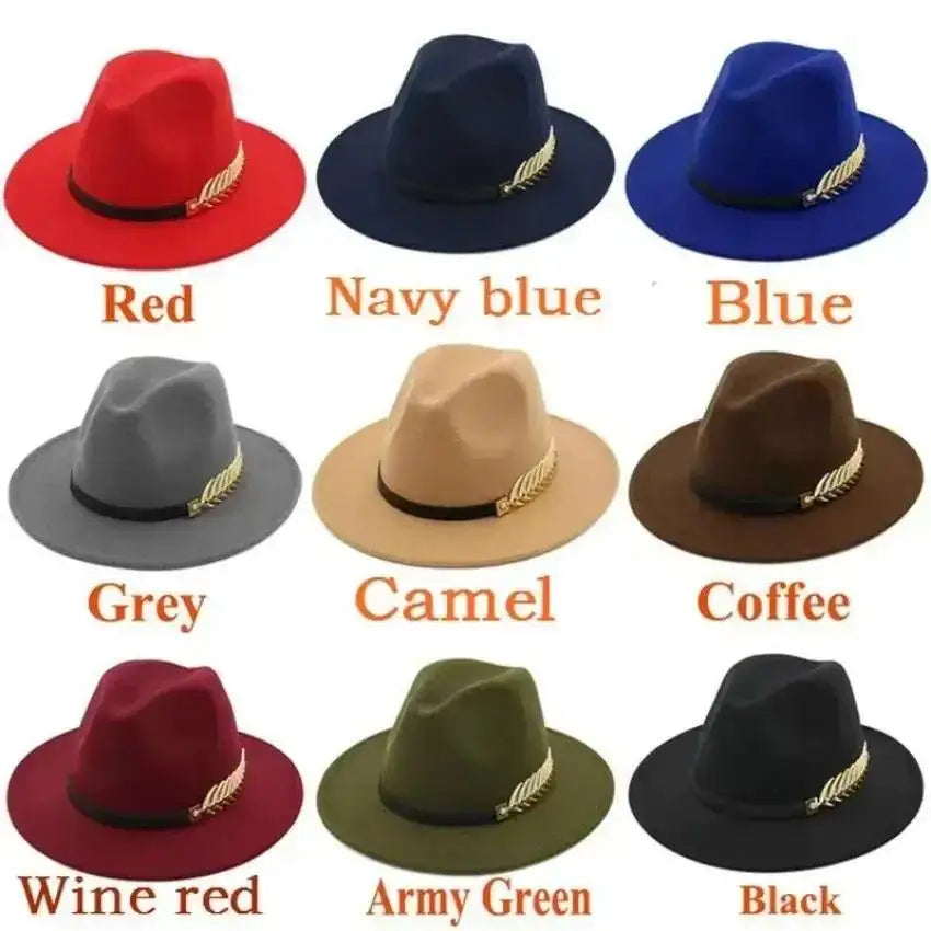 Sombrero de jazz de lana vintage