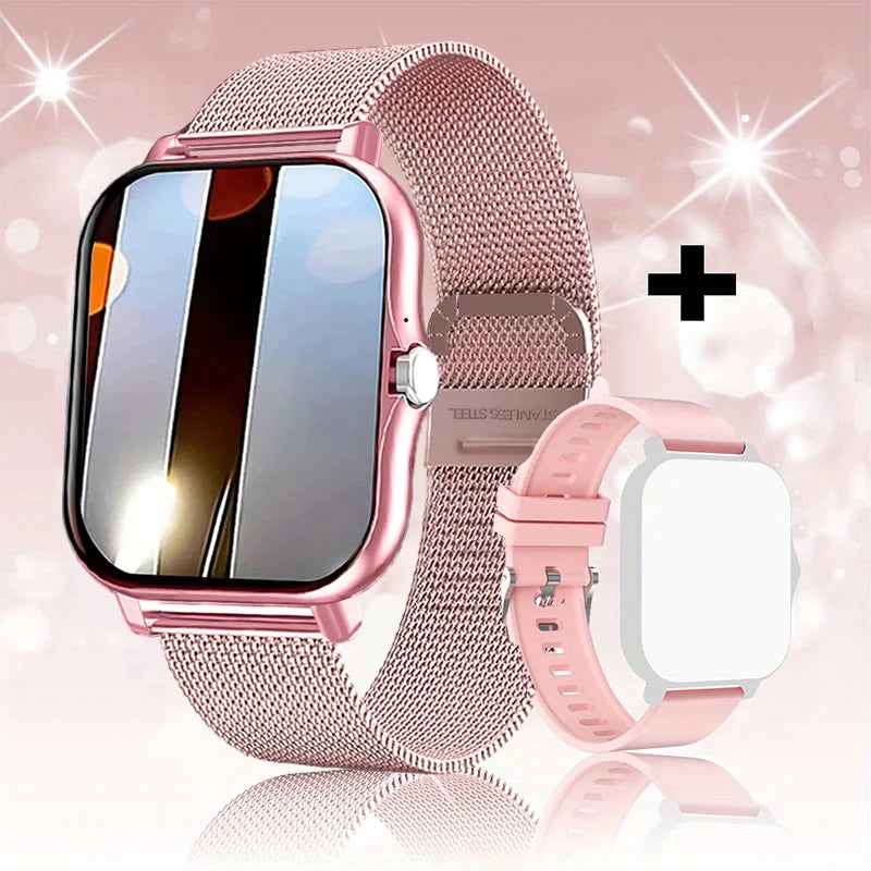Smart Watch For Men Women Gift 1.44" Screen Full Touch Sports Fitness Watches Bluetooth Calls Digital Smartwatch Wristwatch