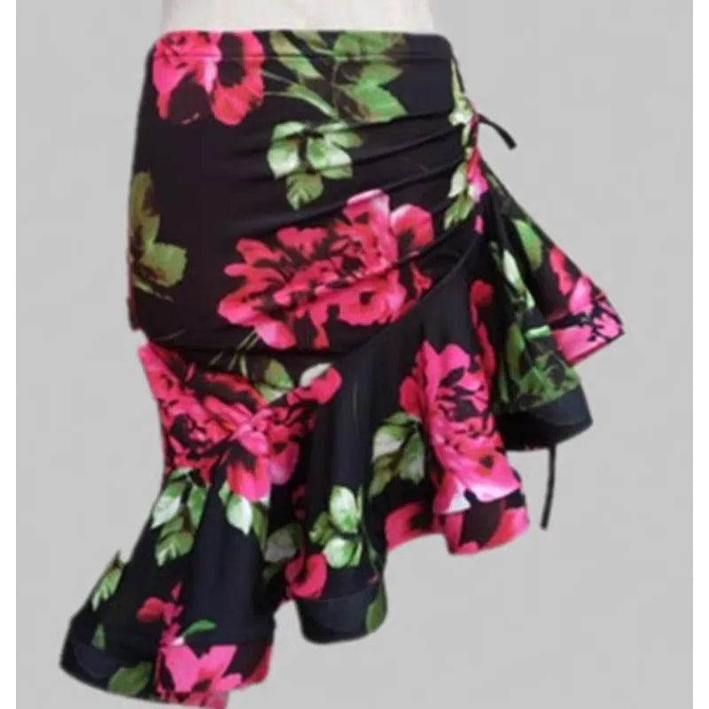fishtail skirt for adult women modern irregular skirt fishbone bottom dress latin dance dress women competition line dance suit